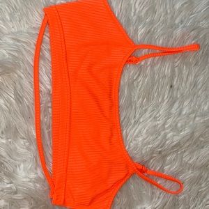 African mall pink/ orange spaghetti strap crop top